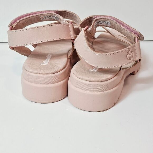 Timberland London Vibe 3 Band sandals In Pink Grain SIZE 9.5 Grandpa Fisherman - Picture 5 of 11